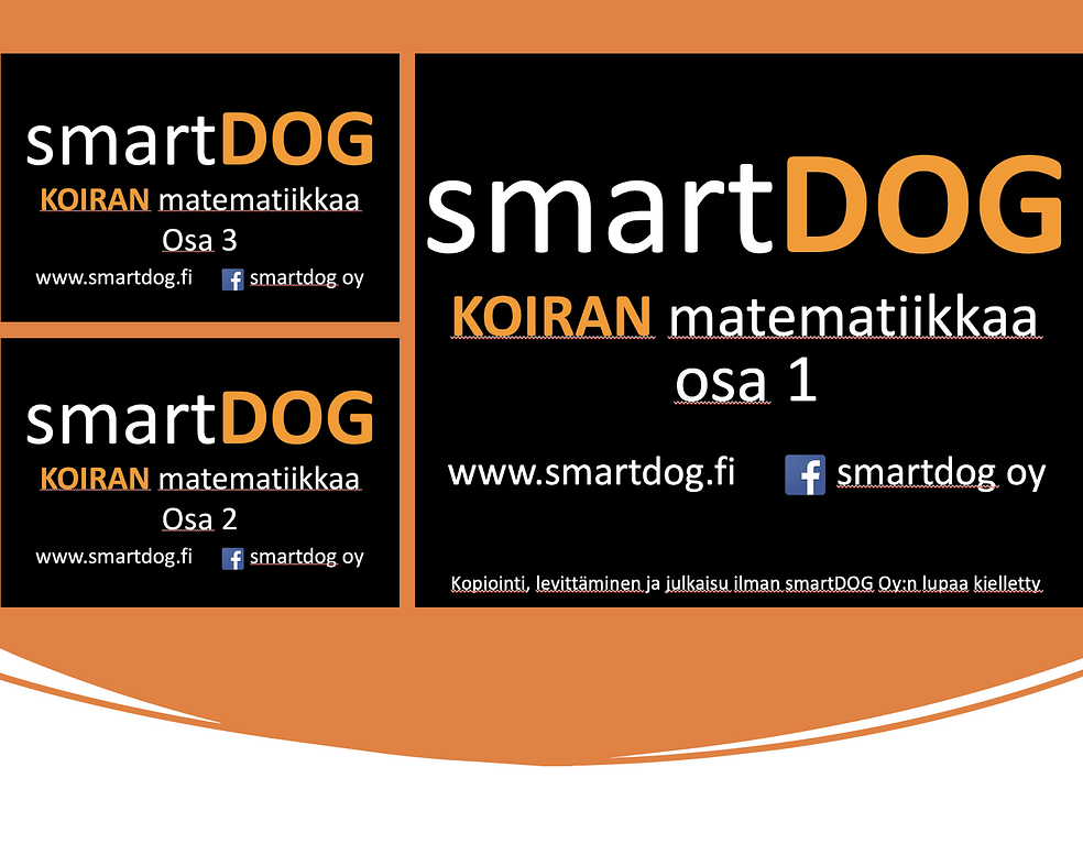 Matikka-paketti koiralle, mukana kaikki Matikkaa koiran kanssa osat (1,2,3) by smartDOG